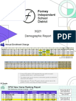 Forney ISD 3Q21 Demographic Report
