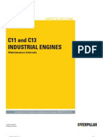 C11 and C13 Industrial Engines-Maintenance Intervals