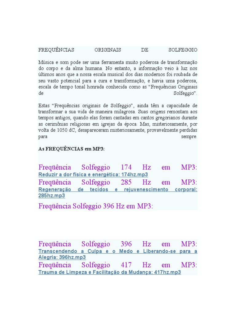 Frequências Originais de Solfeggio | PDF | Chacra | Planetas