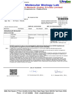 Molecular Biology: Test Name Result Reference Value/ Specimen Units Method Prev Result