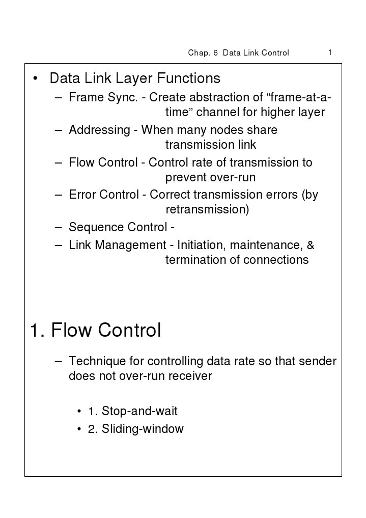 Materi 6 Data Link Control | PDF | Error Detection And Correction ...