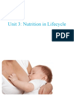 Unit 3: Nutrition in Lifecycle