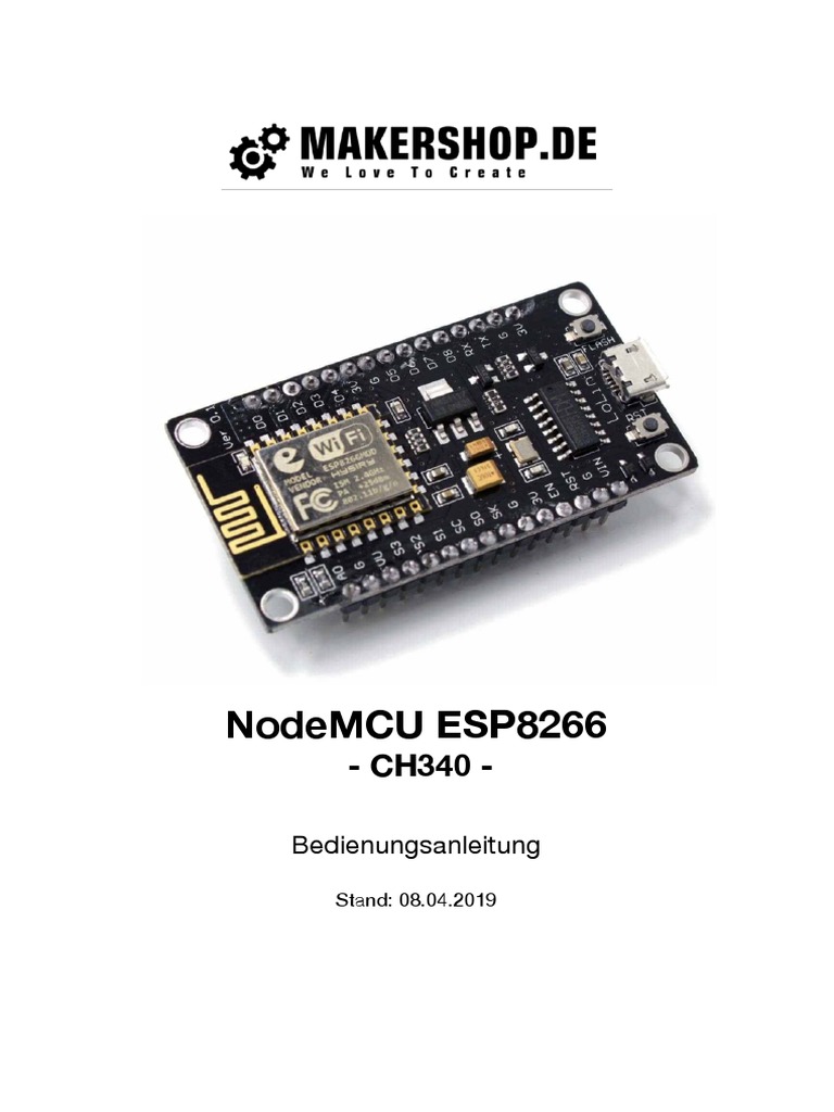 Nodemcu v3 Anleitung PDF
