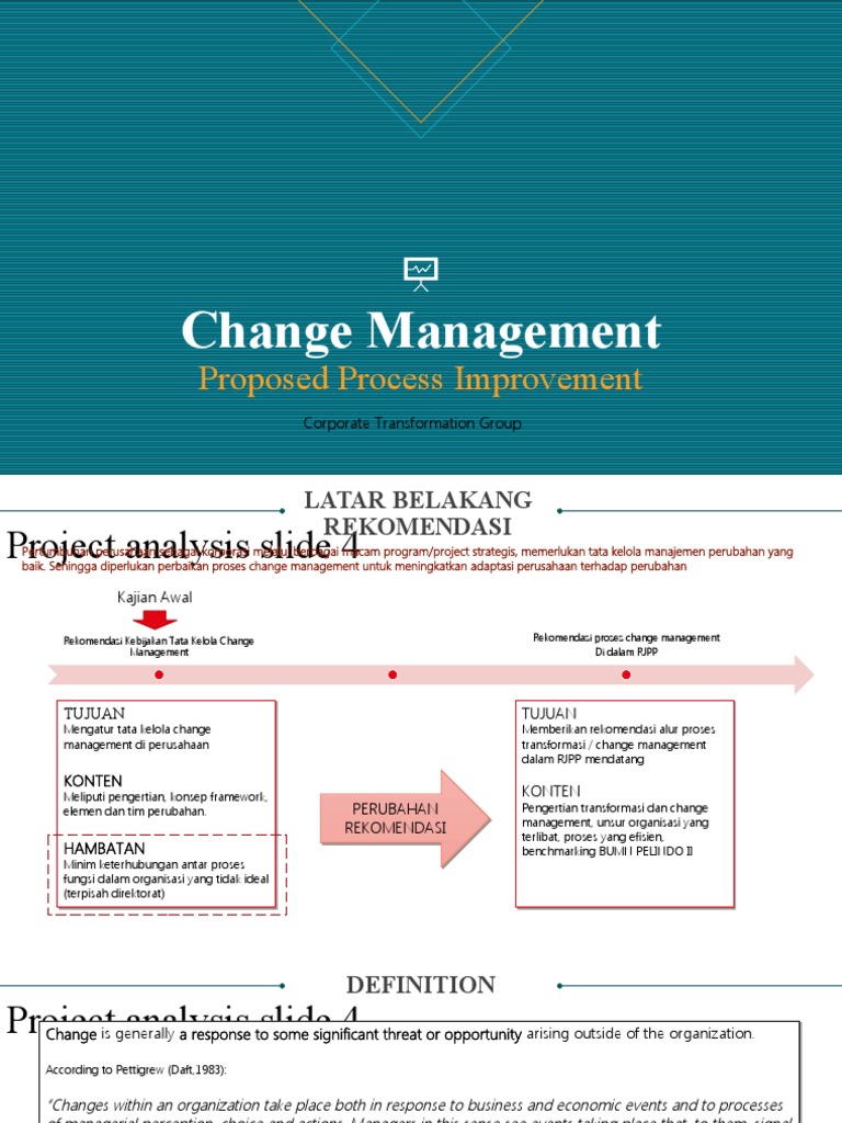 Rekomendasi Change Process | PDF | Change Management | Economies