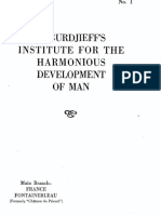 G. Gurdjieff's Institute for Harmonious Development