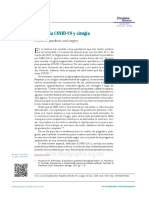 Pandemia COVID-19 y Cirugía: COVID-19 Pandemic and Surgery