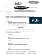 Leadership Handouts: Stress Reduction