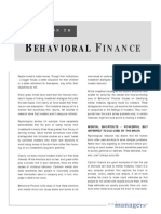 Introduction To Behavioral Finance