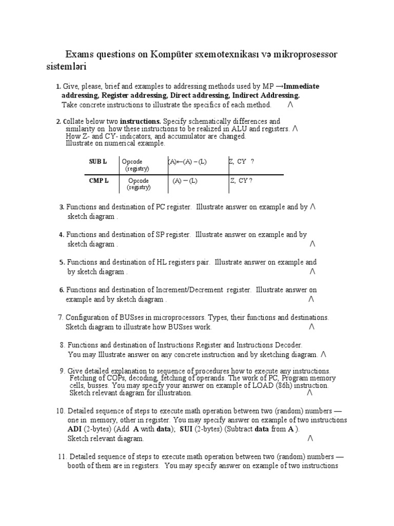 Microprocessor Instruction Execution Guide | PDF | Central Processing ...
