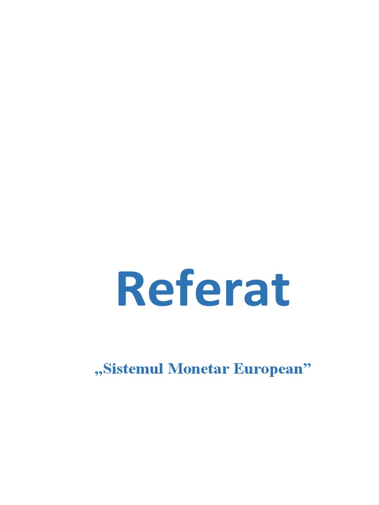 Sistemul Monetar European | PDF