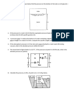 6-Calculate The Pressure, in Kpa, of Point A, B, C, D in Fig. Below