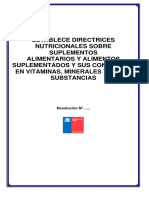 Proyecto Resolucion Sustancias en Suplementos