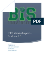 IEEE Standard Report - Evidence 1.3: - Tidbis21M
