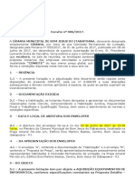 Convite 006/2017 Aquisição equipamentos