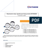 Informacion Tecnica Manometros Baja Presion CNX Radial Ritherm