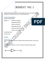 Logic Gates Experiment