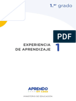 Experiencia de aprendizaje N° 1-1ero de Sec.