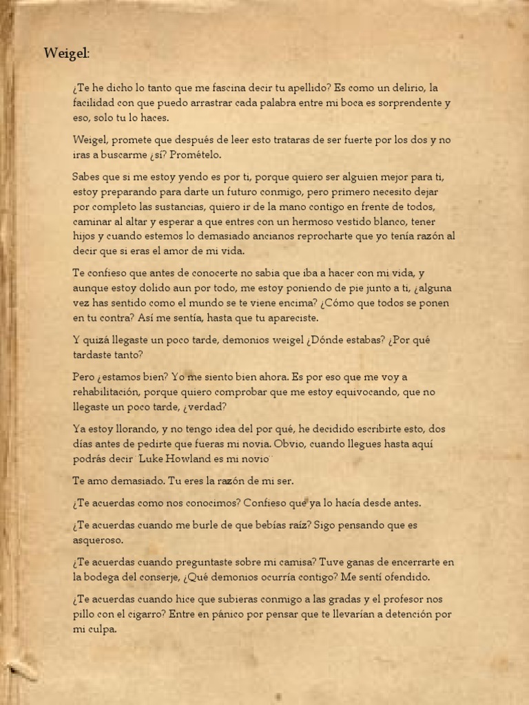 Carta de Luke A Weigel PDF