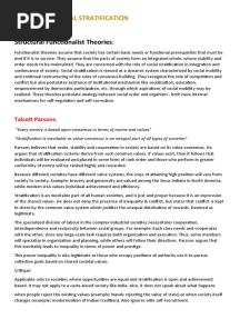 Theories of Social Stratification