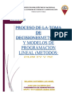 Metodos y Modelos de Programacion Lineal 2 Caso 5