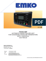 Automatic Mains Failure Unit For Gas/Diesel/Gasoline Generators With J1939 Ecus User Manual