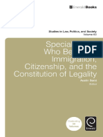(Studies in Law, Politics, And Society) Austin Sarat, Austin Sarat - Special Issue_ Who Belongs_ Immigration, Citizenship, And the Constitution of Legality-Emerald Group Publishing Limited (2013)