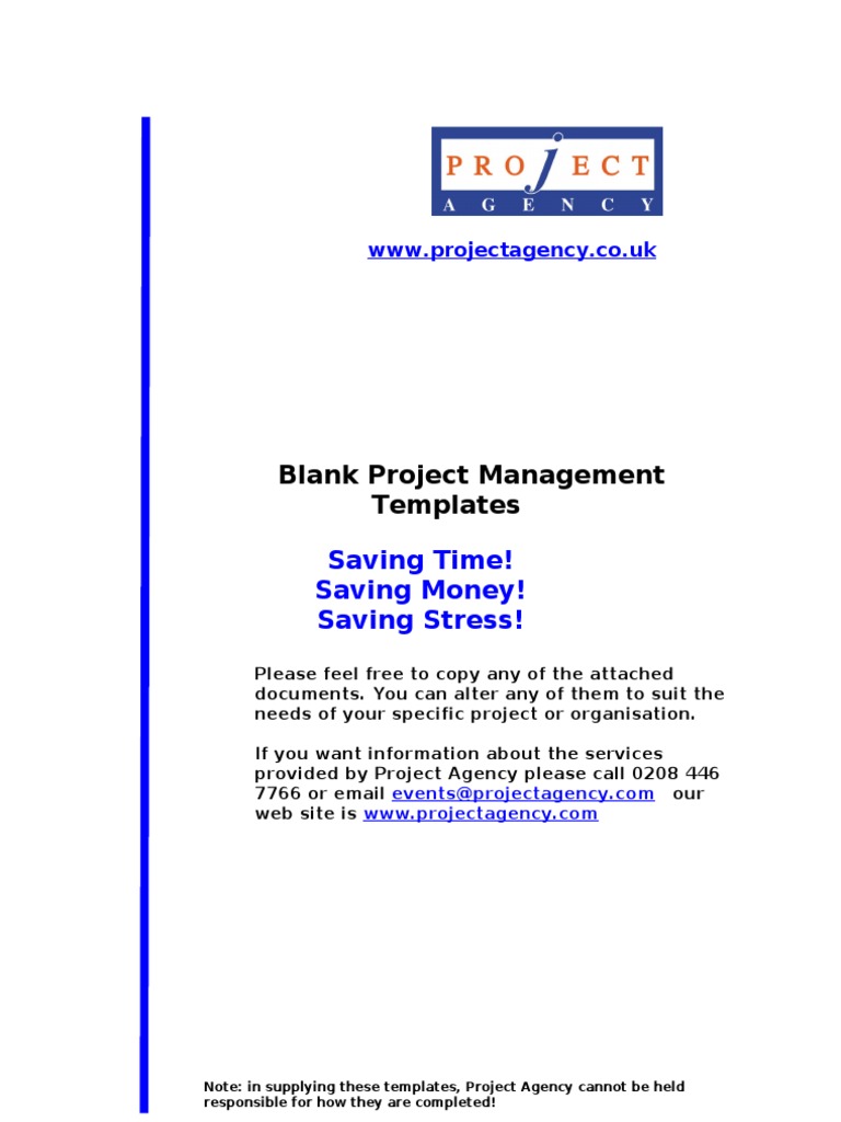 Project Management Templates | PDF | Project Management | Risk Management