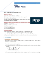 Rangkuman Bab Optik, Alat Optik & Optik Fisis....