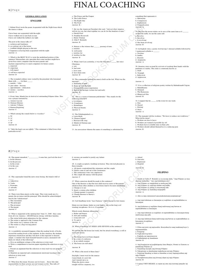 Part 2 Final Coaching Pdf