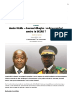 Assimi Goïta – Laurent Gbagbo _ même combat contre la BCEAO _ – Jeune Afrique
