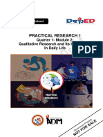 Practical Research 1 - Q 1 - Mod 2 - Qualitative Research and Its Importance To Daily Life - v5