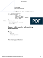 Lecture 1: Introduction To Uncertainty Quantification: Today