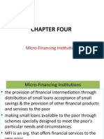Chapter Four: Micro-Financing Institutions
