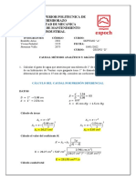 Calculo Caudal Con Didrometro de Venturi (Grupo D)