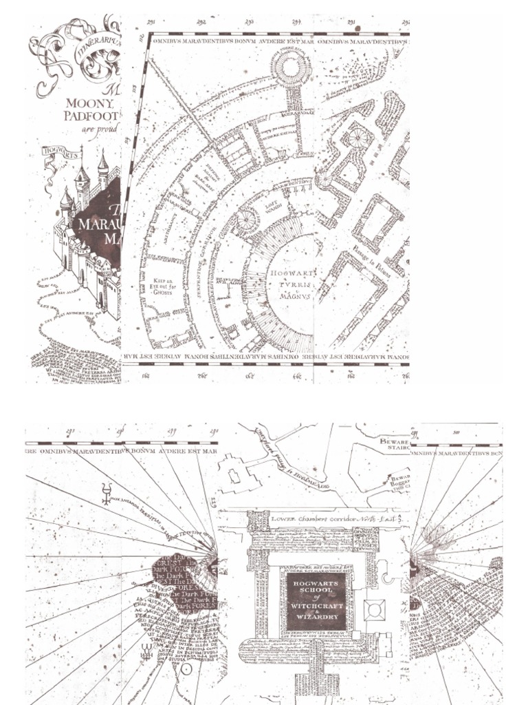 Printable White Marauders Map PDF | PDF