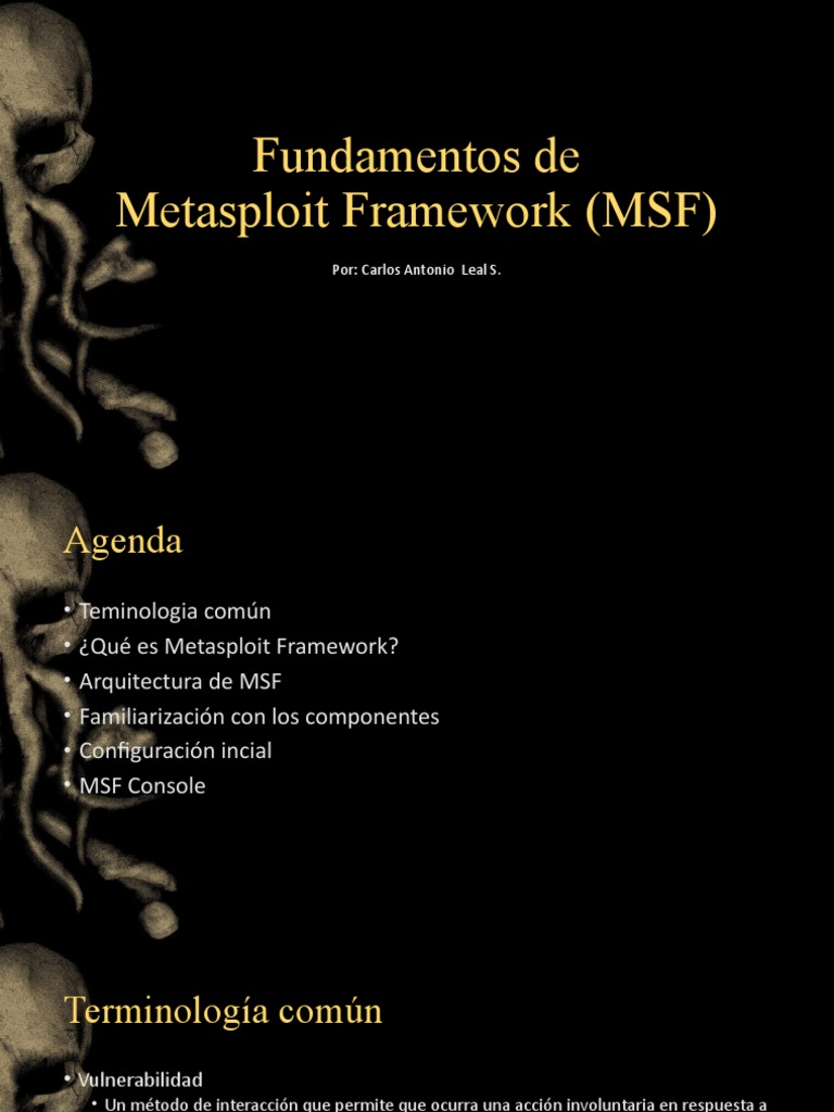 Fundamentos de Metasploit Framework | PDF | Malware | Vulnerabilidad ...