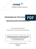 Pensamento Computacional na Formação de Conceitos Matemáticos