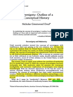 Sovereignty: Outline A Conceptual History: Nicholas Onuf