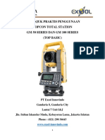 Cara Praktis Pengukuran Koordinat dengan Total Station GM Series