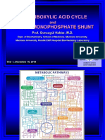 Tricarboxylic Acid Cycle Hexose Monophosphate Shunt: Prof. Goncagül Haklar, M.D