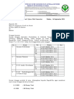 Permintaan Soal Ujian Mid Semester STIKes SENIOR Medan