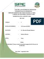 T. Individual - 2 - La Empresa Agropecuaria - Tema - Elaborar Un Ensayo Sobre La Naturaleza Temporal de Los Procesos de Producción