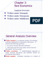 General Analysis Overview Welfare Under Monopoly Welfare Under Monopsony Welfare Under Middlemen