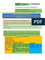 EXPERIENCIA DE APRENDIZAJE 18 ALUMNOS Inti