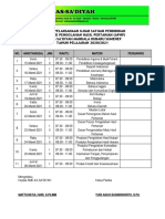 JADWAL DINAS