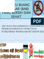 BUANG AIR BESAR (BAB) DI JAMBAN DAN SEDIAKAN JAMBAN SEDERHANA DEMI KESEHATAN