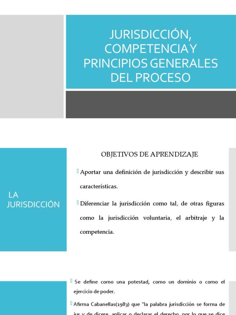 JURISDICCION Y COMPETENCIA (Doctrina) - Xid-161354235 - 1 | PDF ...