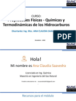 Propiedades físico-químicas y termodinámicas de los hidrocarburos