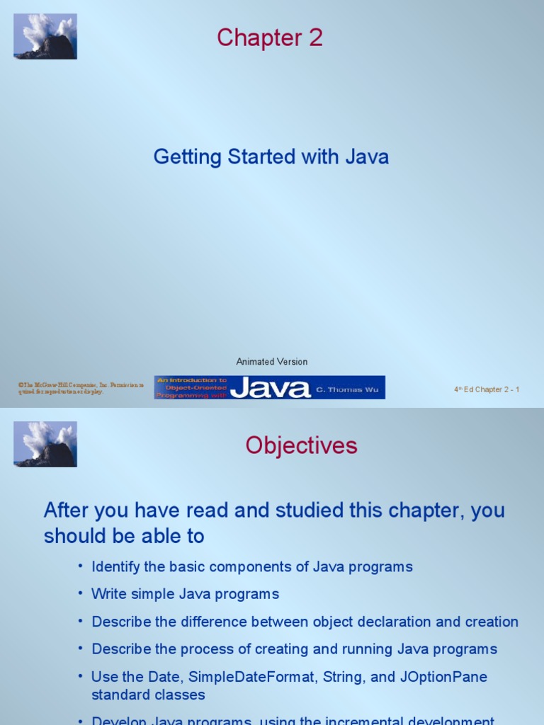 Getting Started With Java: Animated Version | PDF | String (Computer ...