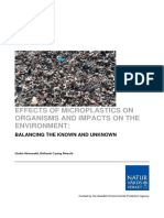 Effects of Microplastics on Organisms and the Environment: Balancing the Known and Unknown